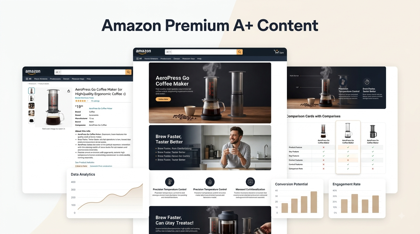 Amazon Premium A+ Content product page optimization